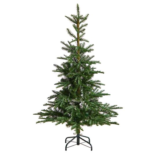 5ft. Pre-Lit Layered Washington Spruce Artificial Christmas Tree, Clear Lights
